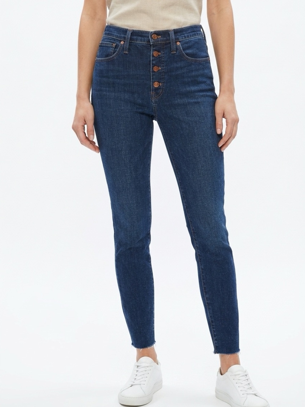 MADEWELL | 10” High-Rise Button-Fly Women’s Jeans Dark Blue Women’s Size 30
